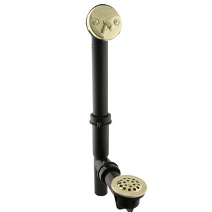 WESTBRASS Trip Lever and Grid Cover Bathtub Leg Tub Drain with Overflow