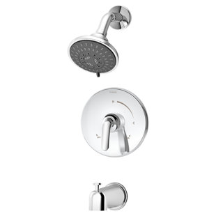 SYMMONS Elm Single Handle 5-Spray Tub and Shower Faucet Trim - 1.5 GPM (Valve not Included)