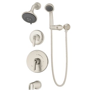 SYMMONS Elm 2-Handle Wall-Mounted Tub and Shower Trim with Hand Shower (Valves not Included)