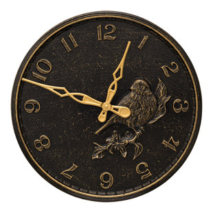 OLD CENTURY FORGE 16" Songbird Wall Clock