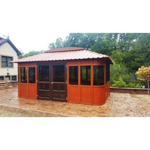 WESTVIEW MANUFACTURING Aspen 17.5 Ft. W x 11.5 Ft. D Ultrawood Composite Patio Gazebo