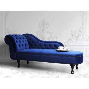ETTA AVENUE Jeb Velvet Chaise Lounge