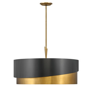 FREDRICK RAMOND Gigi Eight-Light Convertible Drum Chandelier
