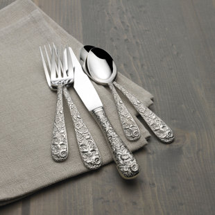 Towle Silversmiths Contessina 20 Piece 18/10 Stainless Steel Flatware Set, Service for 4