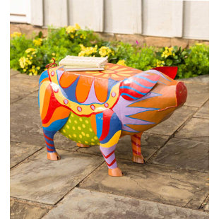 PLOW & HEARTH Metal Outdoor Side Table