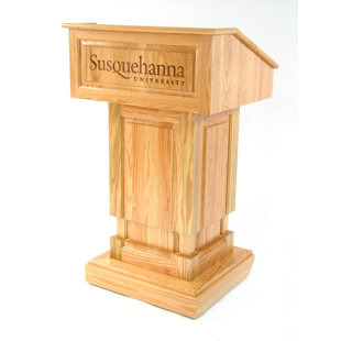 EXECUTIVE WOOD PRODUCTS Counselor Flat or Angled Tabletop Lectern