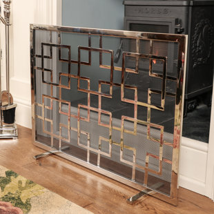 DCOR DESIGN Single Panel Fireplace Screen