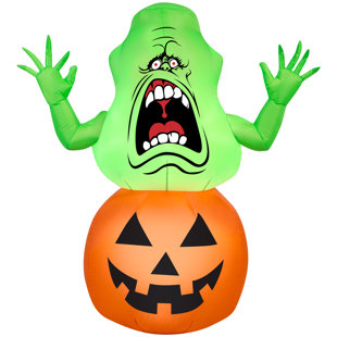GEMMY INDUSTRIES Airblown Slimer on Pumpkin Ghostbusters Inflatable