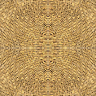IMAGINE TILE, INC. Polynesian 8" x 8" Ceramic Patterned Wall & Floor Tile