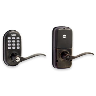 YALE HOME Yale Real Living Push Button Stand Alone Lever Lock