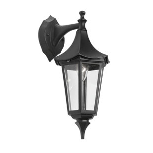 DAKOTA FIELDS Gulfport Black Outdoor Wall Lantern