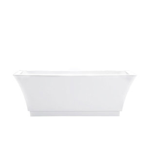 MALAKAN INC Contemporary Acrylic 32" x 67" Freestanding Soaking Bathtub