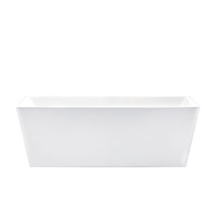 MALAKAN INC Contemporary Acrylic 67" x 32" Freestanding Soaking Bathtub