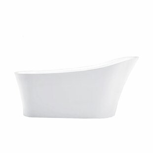 MALAKAN INC Acrylic 67" x 32" Freestanding Soaking Bathtub