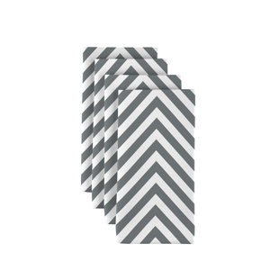 FABRIC TEXTILE PRODUCTS, INC. Polyester Chevron Square Napkin (Set of 12)