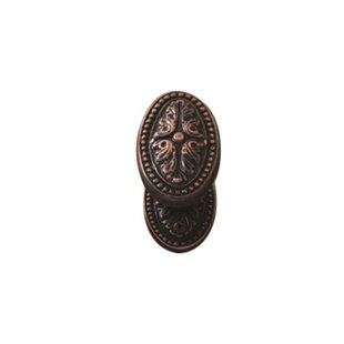 BRASS ACCENTS Avalon Passage Door Knob with Rosette