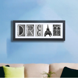 IMAGINE LETTERS INC. Dream Framed On Paper Textual Art
