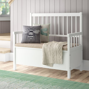 LARK MANOR Sitzbank Dante aus Holz mit Stauraum