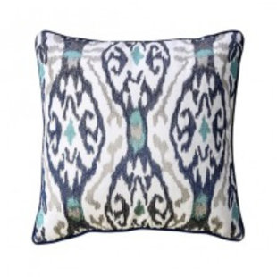 WILLIAMS IMPORT CO. Mya Embroidered Indoor/Outdoor Reversible Throw Pillow (Set of 2)