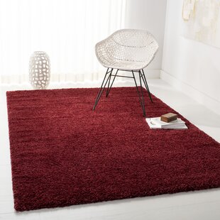 EBERN DESIGNS Lakely Looped/Hooked Burgundy Rug