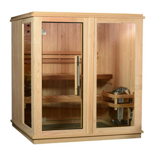 Almost Heaven Saunas Grayson 4 - Person Traditional Steam Sauna in Cedar