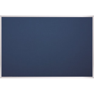 MOORECO Fabric Add Cork Wall Mounted Fabric Small 2' - 4' Unframed Bulletin Board