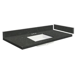 TRANSOLID Vision 43'' Granite Single Bathroom Vanity Top with Sink