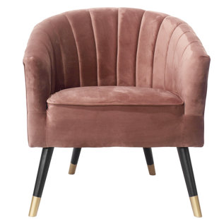 LEITMOTIV Royal Velvet Upholstered Parsons Chair