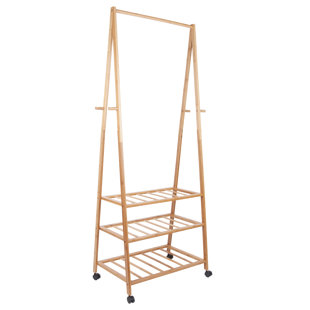 LEITMOTIV Native Solid Wood Freestanding Coat Rack