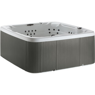 LIFESMART SPAS AND SAUNAS Lifesmart Spas LS700DX 230 Volt 7-Person 90-Jet Square Hot Tub with Ozonator