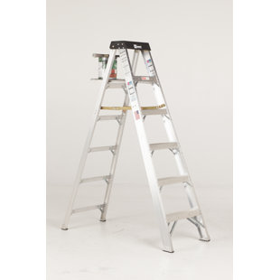 BAUER CORPORATION 12' 5 - Step Aluminum Lightweight Folding Step Ladder