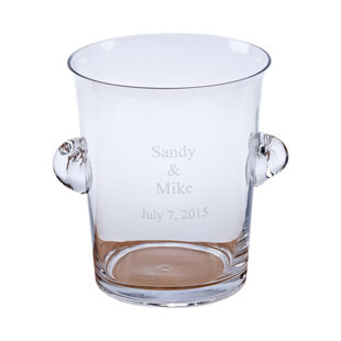 CREATIVE GIFTS INTERNATIONAL Clear Glass Ice Bucket