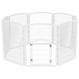 ZOEY TAILS 34.25'' H 8 Panel Exercise Pen With Door