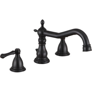 ANZZI Highland Widespread 2-handle Bathroom Faucet with Drain Assembly
