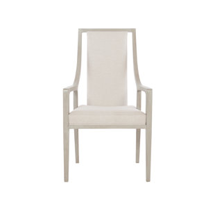 BERNHARDT Axiom Upholstered Arm Chair in Ivory (Set of 2)