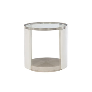 BERNHARDT Axiom Glass Tray Top End Table