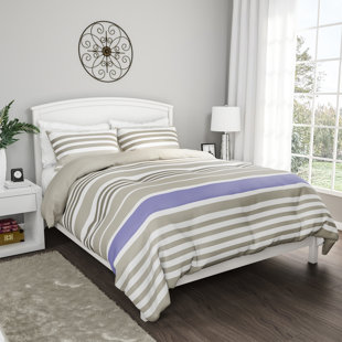 PLYMOUTH HOME Seaside Box Stitch Striped Comforter Set