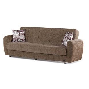 BEYAN SIGNATURE Colorado 89'' Upholstered Tight Back Convertible Sofa