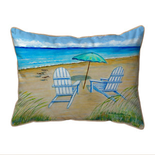 BETSY DRAKE INTERIORS Adirondack Indoor/Outdoor Reversible Throw Pillow