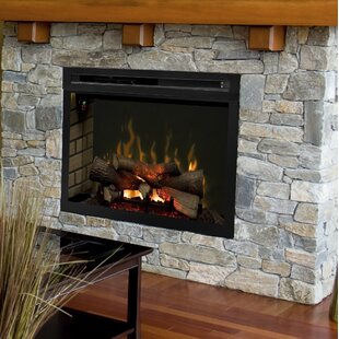 DIMPLEXPRO Dimplex 33-In Multi-Fire XD Plug-In Electric Fireplace Insert with Log Set - gWave - 1,000 SQ. FT.