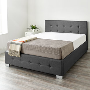 ZIPCODE DESIGN Caddo Fabric Upholstered Ottoman Bed Frame