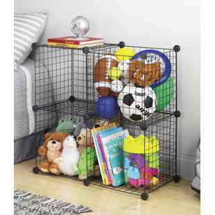 WHITMOR, INC 14.5" W Black Metal Storage Cube