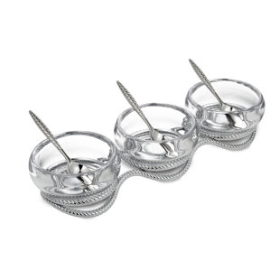 NAMBÉ Nambe Braid Triple Condiment