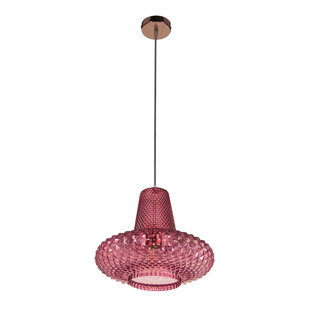 GEORGE OLIVER Glass 1-Light Novelty Pendant