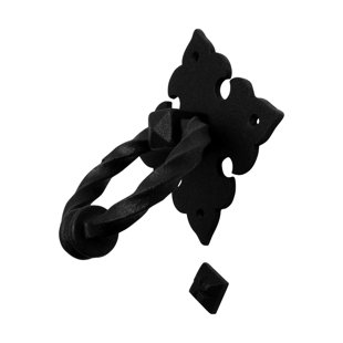 THE RENOVATORS SUPPLY INC. Black Door Knocker Cast Iron Door Knockers 7 Inch X 5.5 Inch Renovators Supply