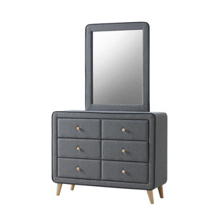 ISABELLINE Colten Dressing Table with Mirror