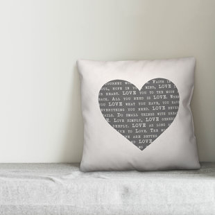 LE PRISE™ Love Definition Heart Throw Pillow