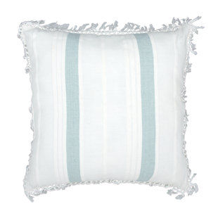 C&F HOME Nathan Striped Woven Square Throw Pillow