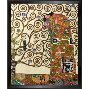 TORI HOME Fulfillment Metallic Embellished' by Gustav Klimt - Picture Frame Painting on Canvas