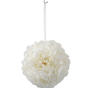 LE PRISE™ Silk Peony Hanging Basket Arrangement